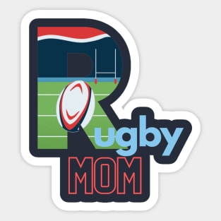 Rugby Mom Sticker